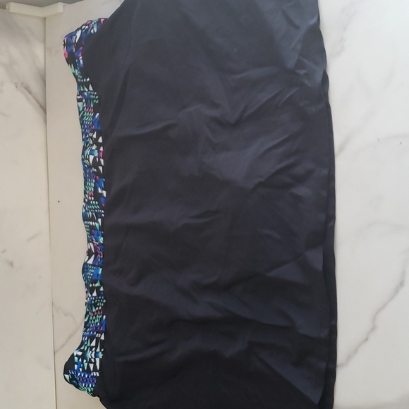 EVALESS Printed Two Piece Swimsuit Zipper Tankini Swimsuit with Skirt 3X NWOT - Picture 10 of 12